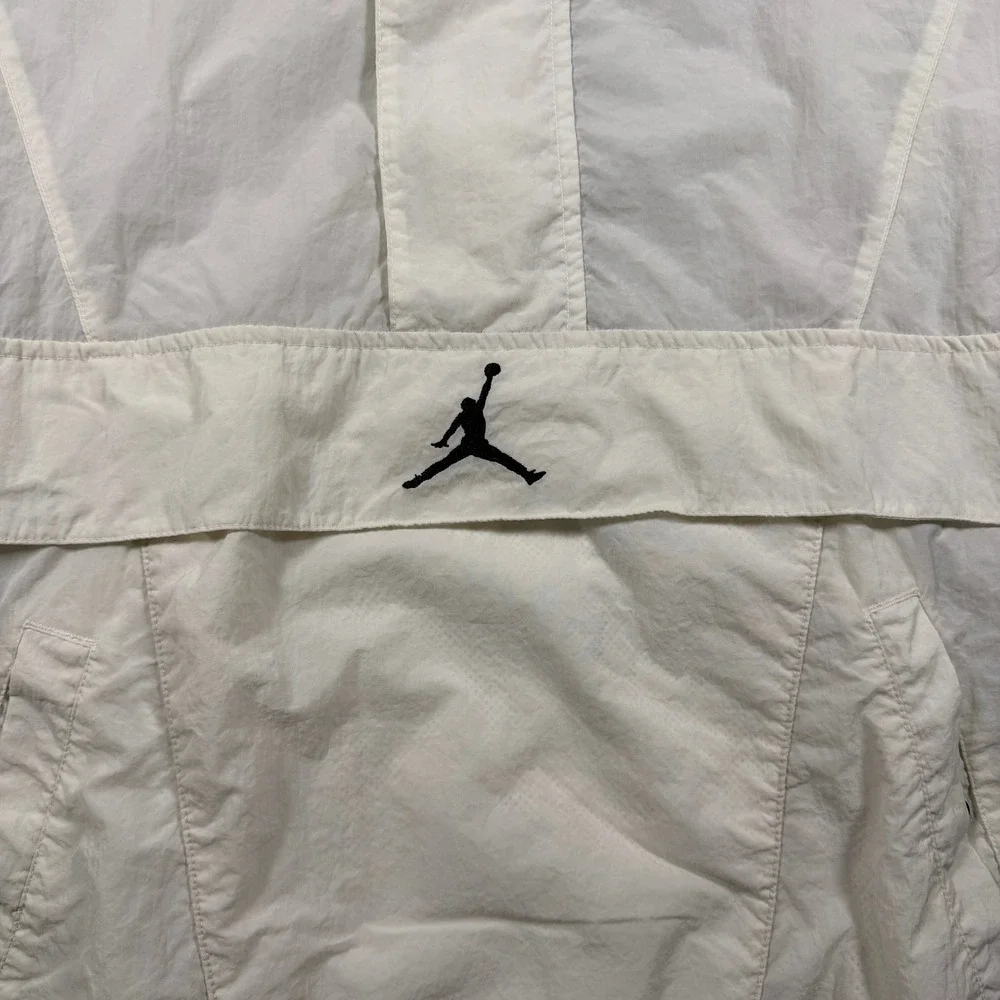 Nike Air Jordan Jumpman Classic Woven Jacket‎ Mens Small White Hooded CV1864-100
